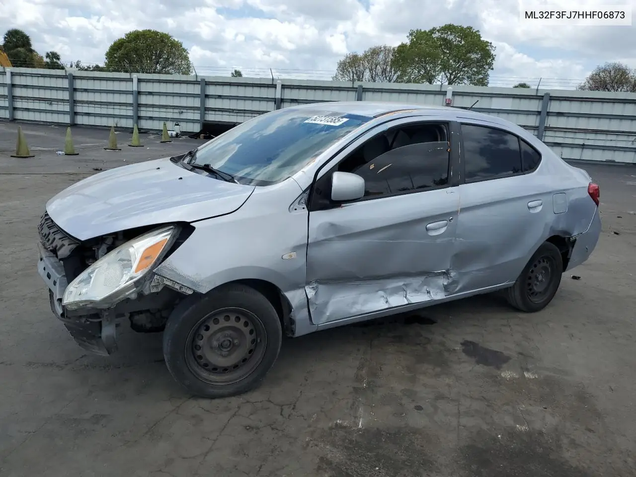 2017 Mitsubishi Mirage G4 Es VIN: ML32F3FJ7HHF06873 Lot: 52731585