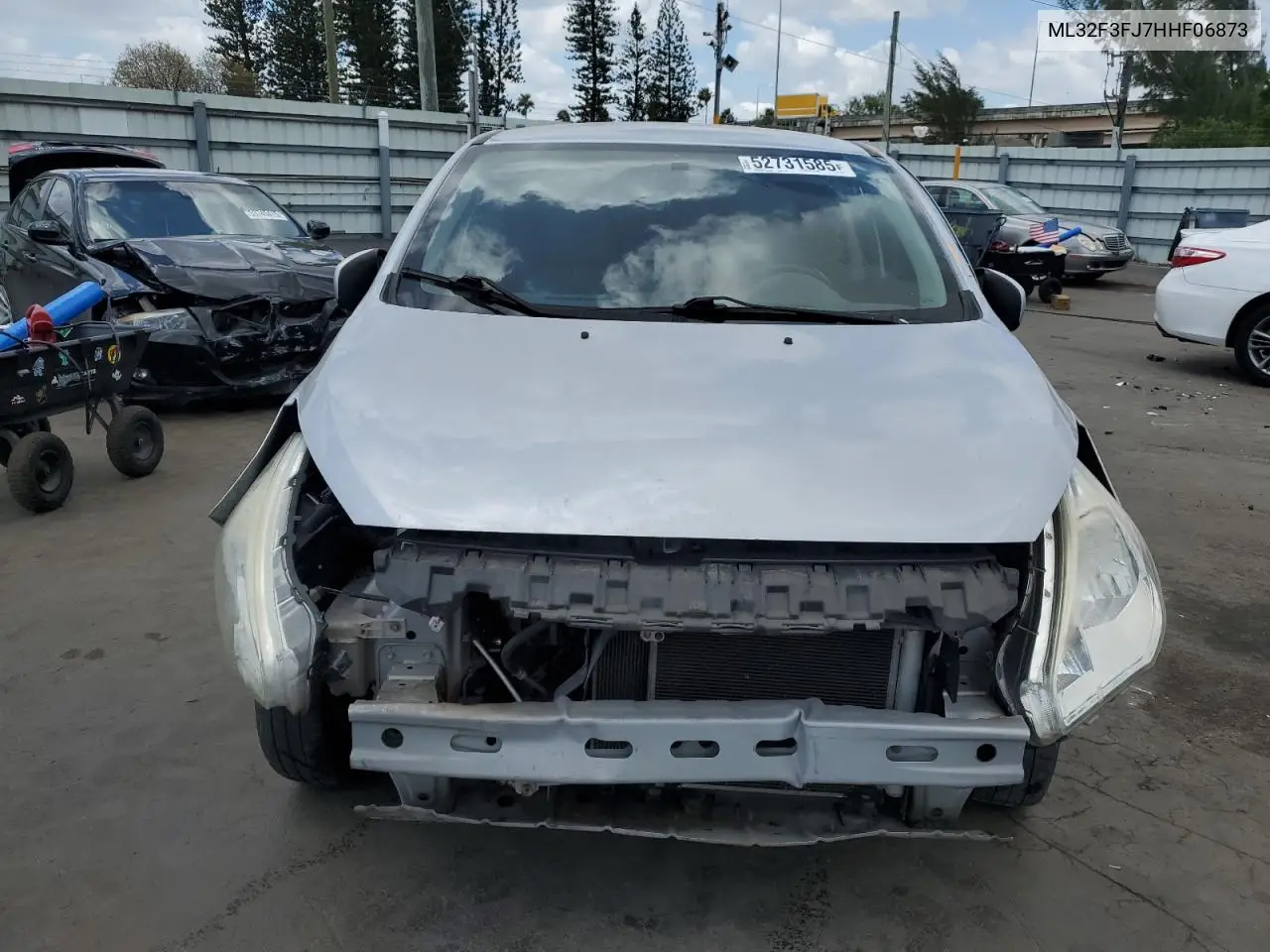 2017 Mitsubishi Mirage G4 Es VIN: ML32F3FJ7HHF06873 Lot: 52731585