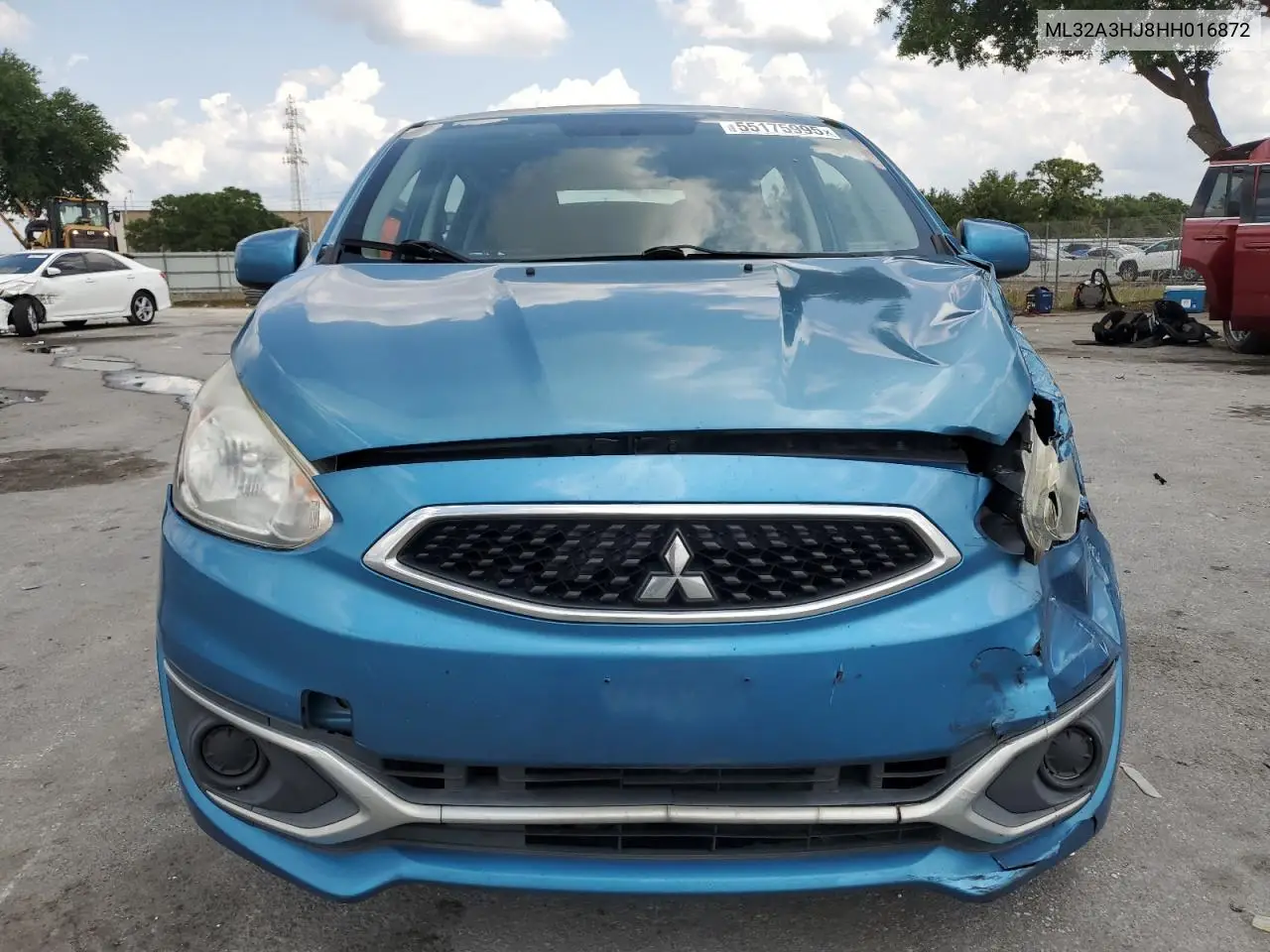 2017 Mitsubishi Mirage Es VIN: ML32A3HJ8HH016872 Lot: 55175995