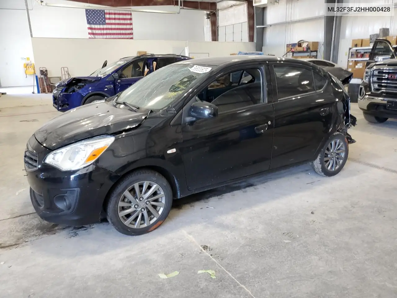 2017 Mitsubishi Mirage G4 Es VIN: ML32F3FJ2HH000428 Lot: 56885505