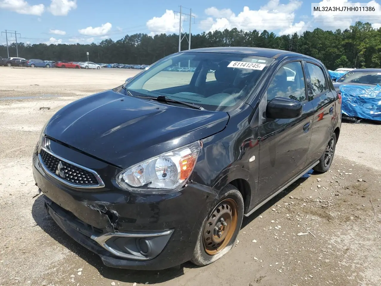 2017 Mitsubishi Mirage Es VIN: ML32A3HJ7HH011386 Lot: 61141245
