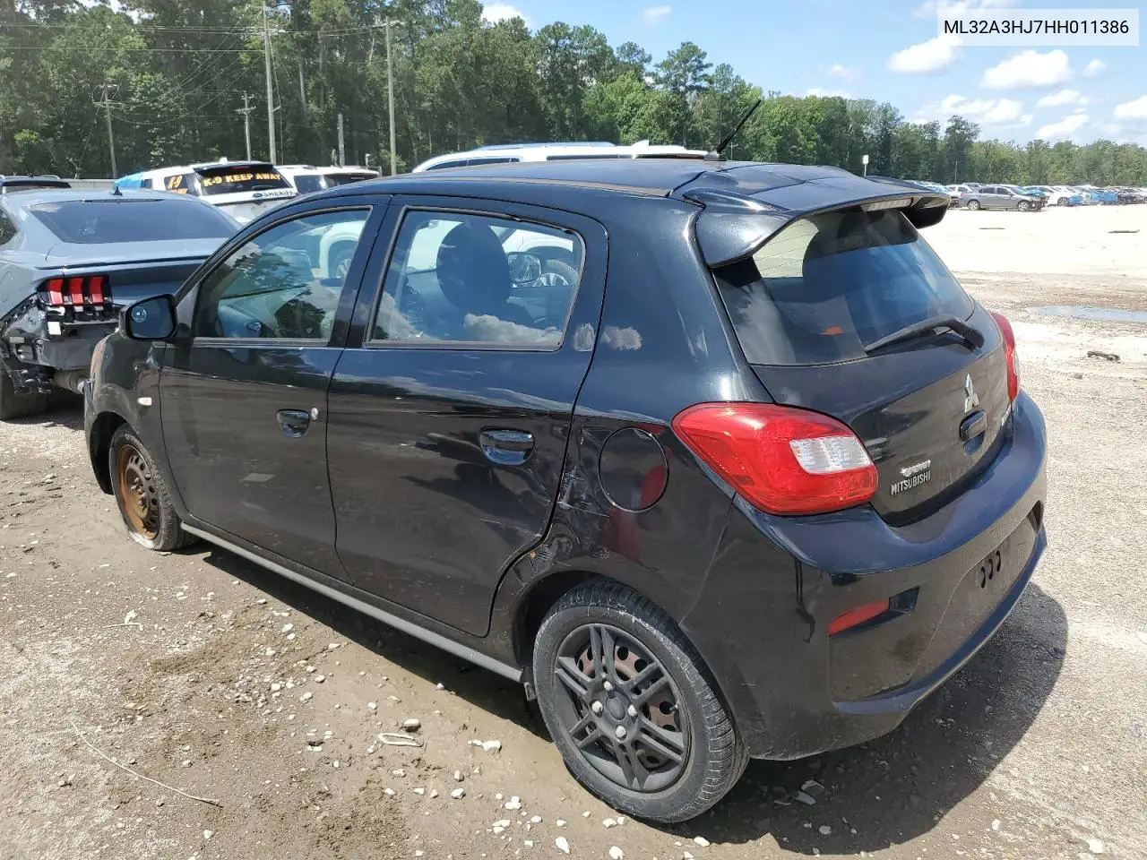 2017 Mitsubishi Mirage Es VIN: ML32A3HJ7HH011386 Lot: 61141245
