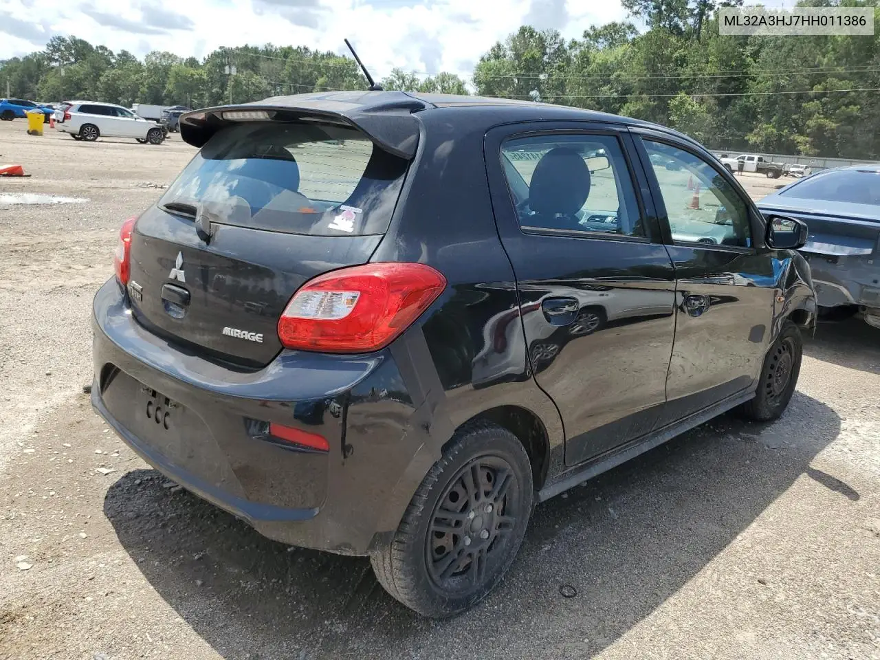 2017 Mitsubishi Mirage Es VIN: ML32A3HJ7HH011386 Lot: 61141245