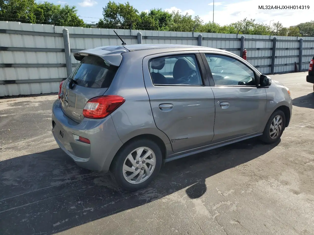 2017 Mitsubishi Mirage Se VIN: ML32A4HJXHH014319 Lot: 62009295