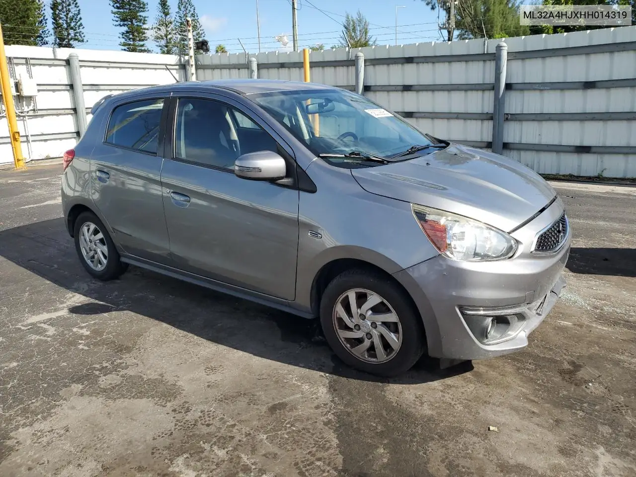 2017 Mitsubishi Mirage Se VIN: ML32A4HJXHH014319 Lot: 62009295