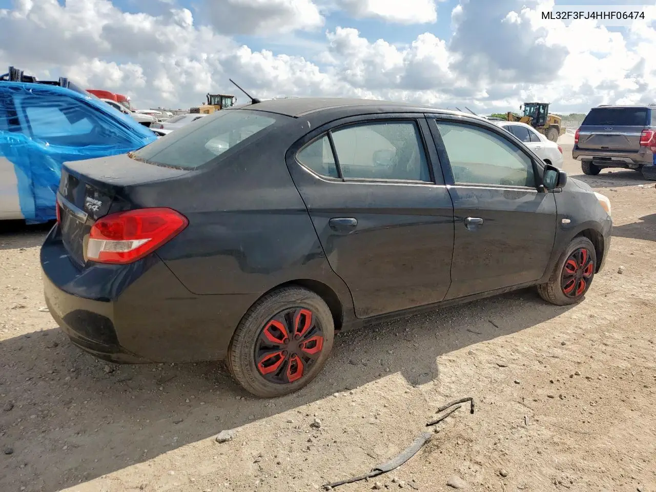 2017 Mitsubishi Mirage G4 Es VIN: ML32F3FJ4HHF06474 Lot: 62329605