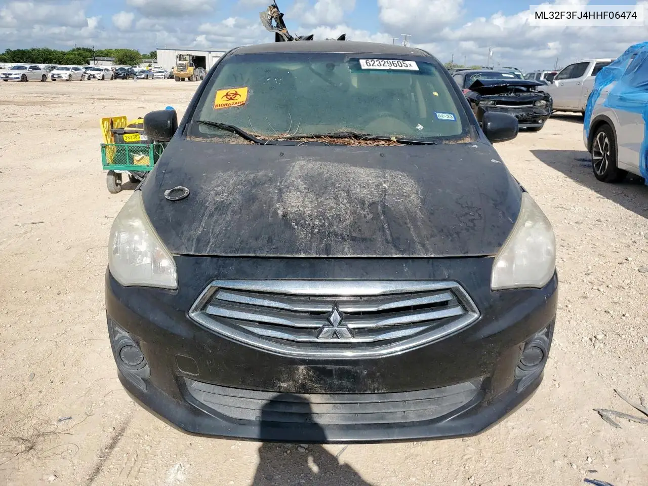2017 Mitsubishi Mirage G4 Es VIN: ML32F3FJ4HHF06474 Lot: 62329605