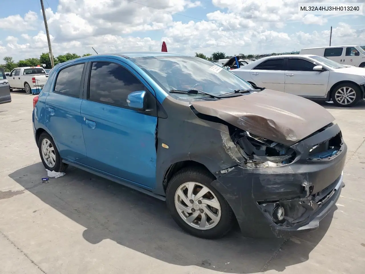 2017 Mitsubishi Mirage Se VIN: ML32A4HJ3HH013240 Lot: 62386365