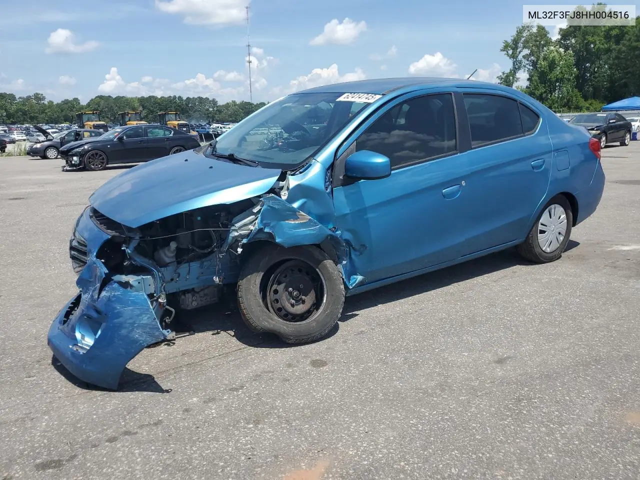 2017 Mitsubishi Mirage G4 Es VIN: ML32F3FJ8HH004516 Lot: 62414745