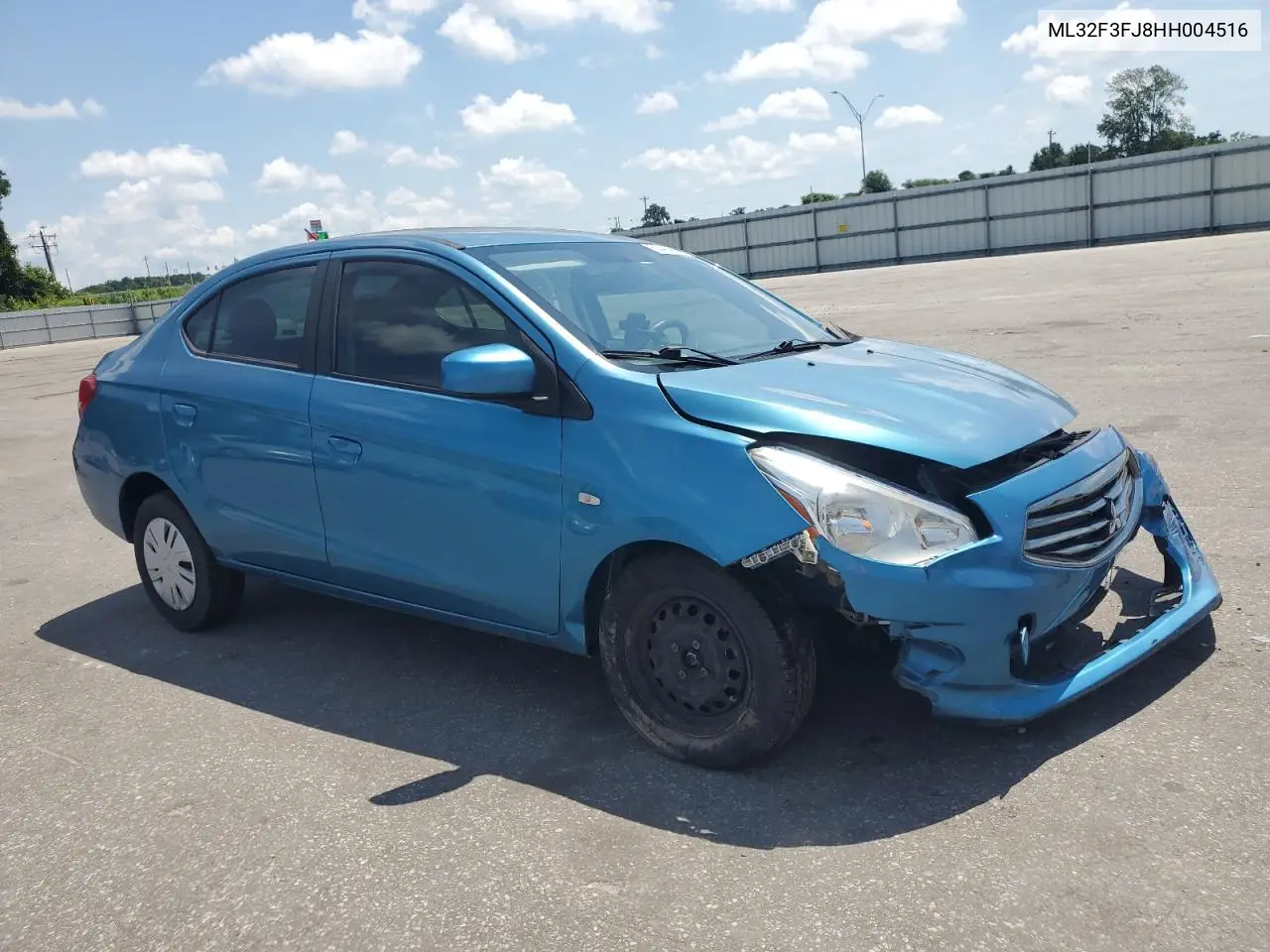 2017 Mitsubishi Mirage G4 Es VIN: ML32F3FJ8HH004516 Lot: 62414745
