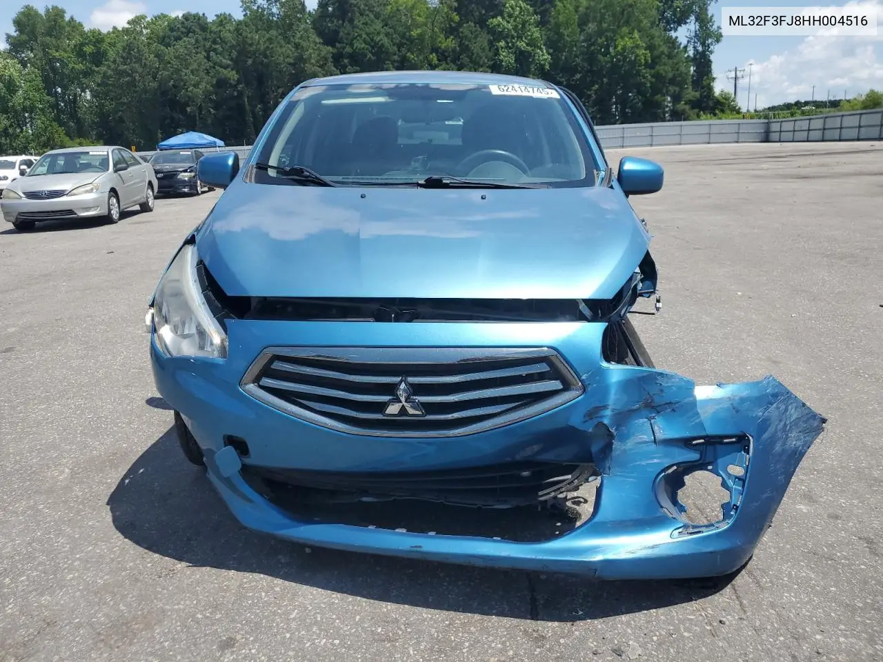 2017 Mitsubishi Mirage G4 Es VIN: ML32F3FJ8HH004516 Lot: 62414745