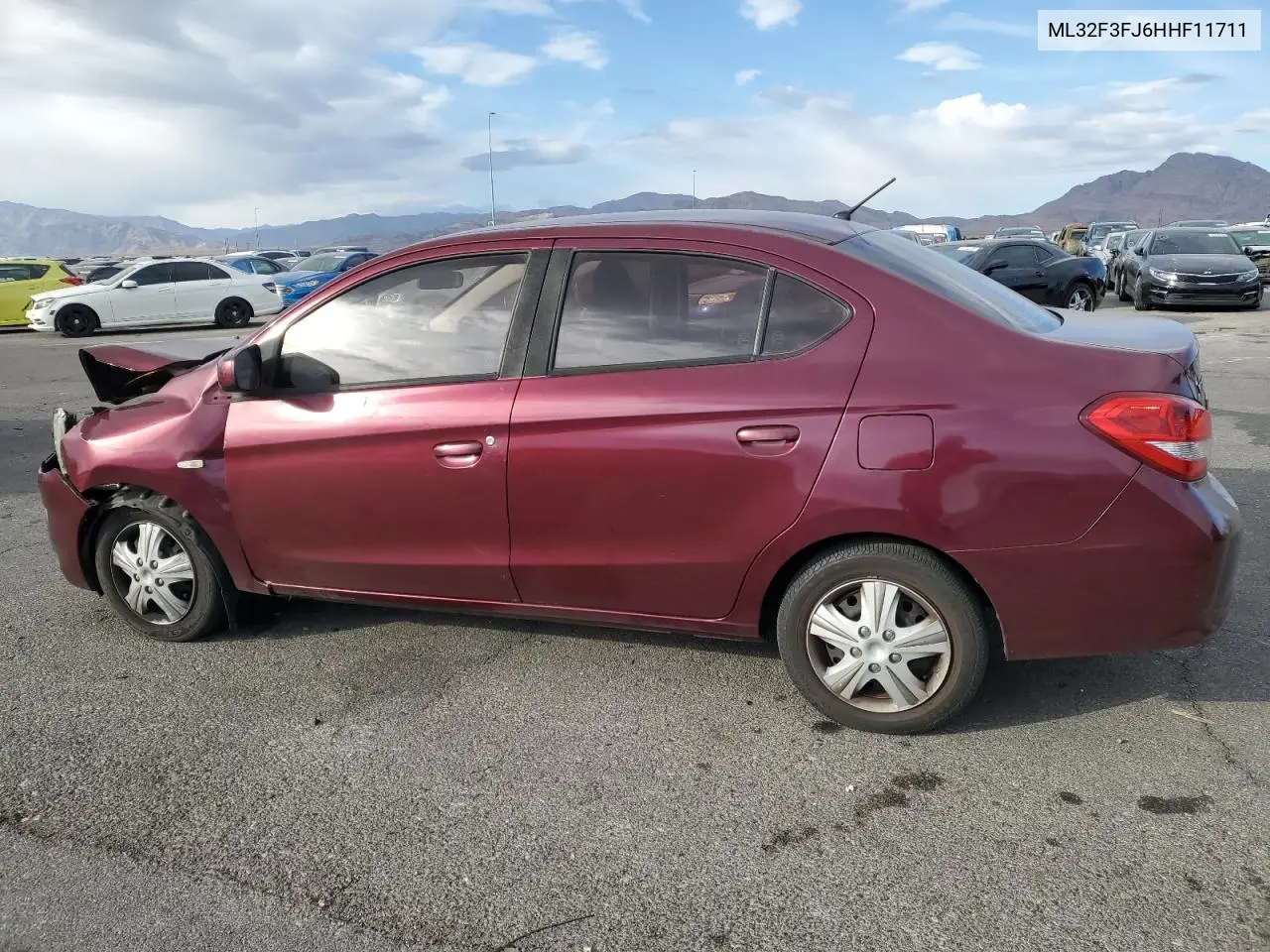 2017 Mitsubishi Mirage G4 Es VIN: ML32F3FJ6HHF11711 Lot: 62518825