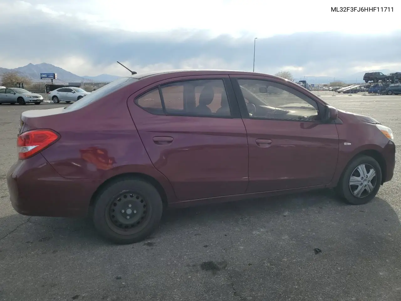 2017 Mitsubishi Mirage G4 Es VIN: ML32F3FJ6HHF11711 Lot: 62518825