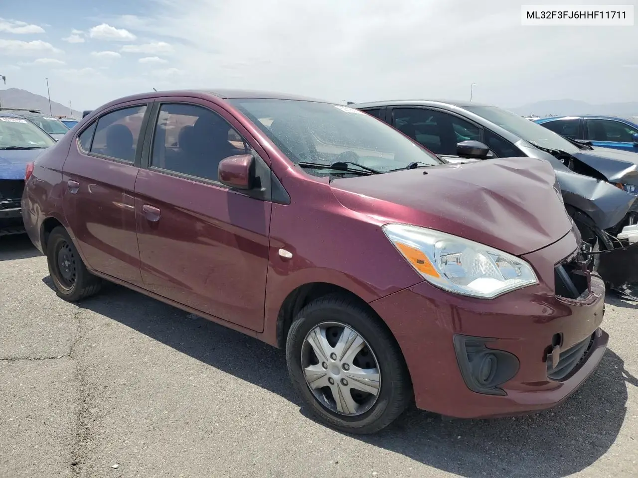 2017 Mitsubishi Mirage G4 Es VIN: ML32F3FJ6HHF11711 Lot: 62518825