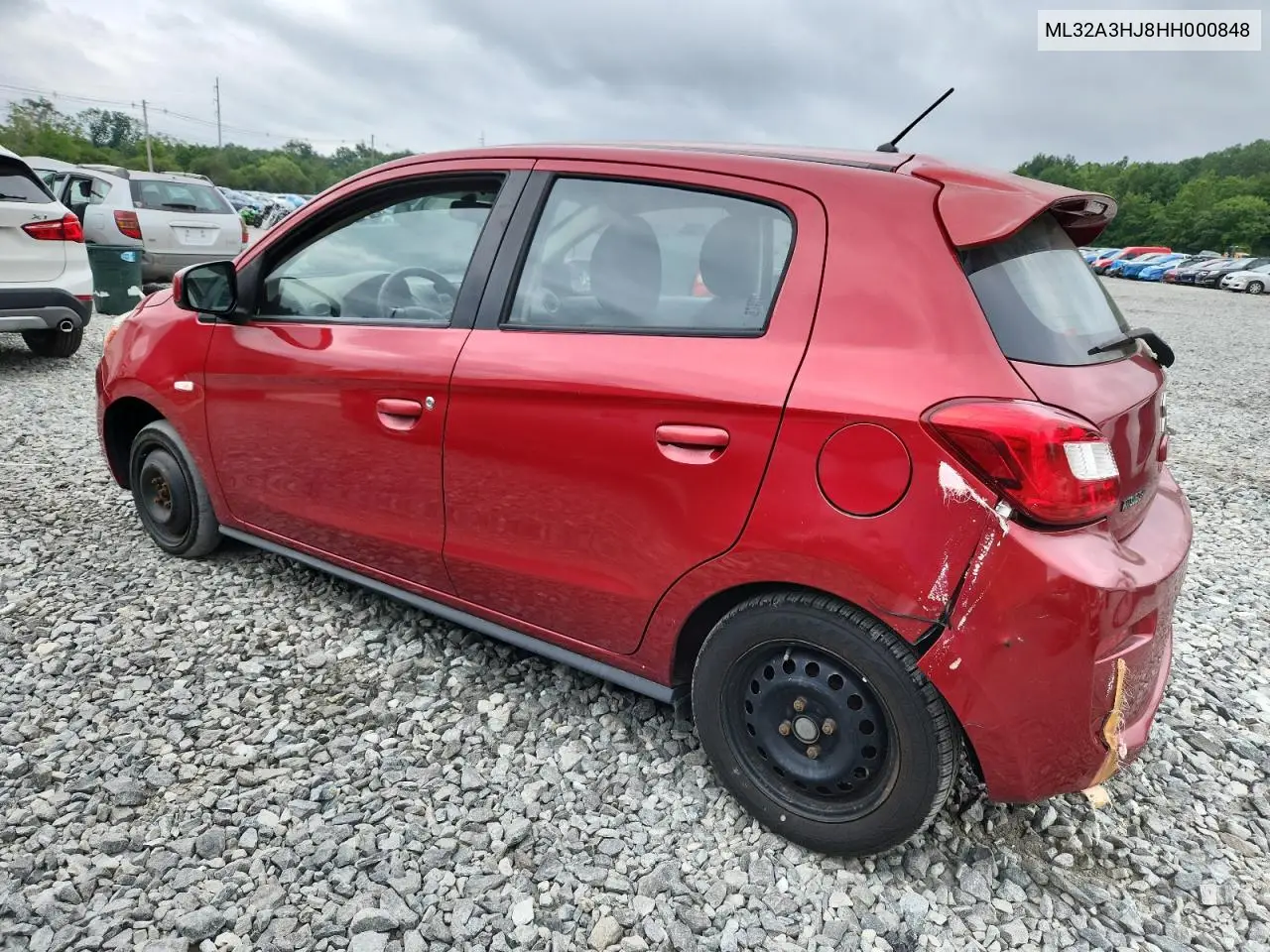 2017 Mitsubishi Mirage Es VIN: ML32A3HJ8HH000848 Lot: 62892995