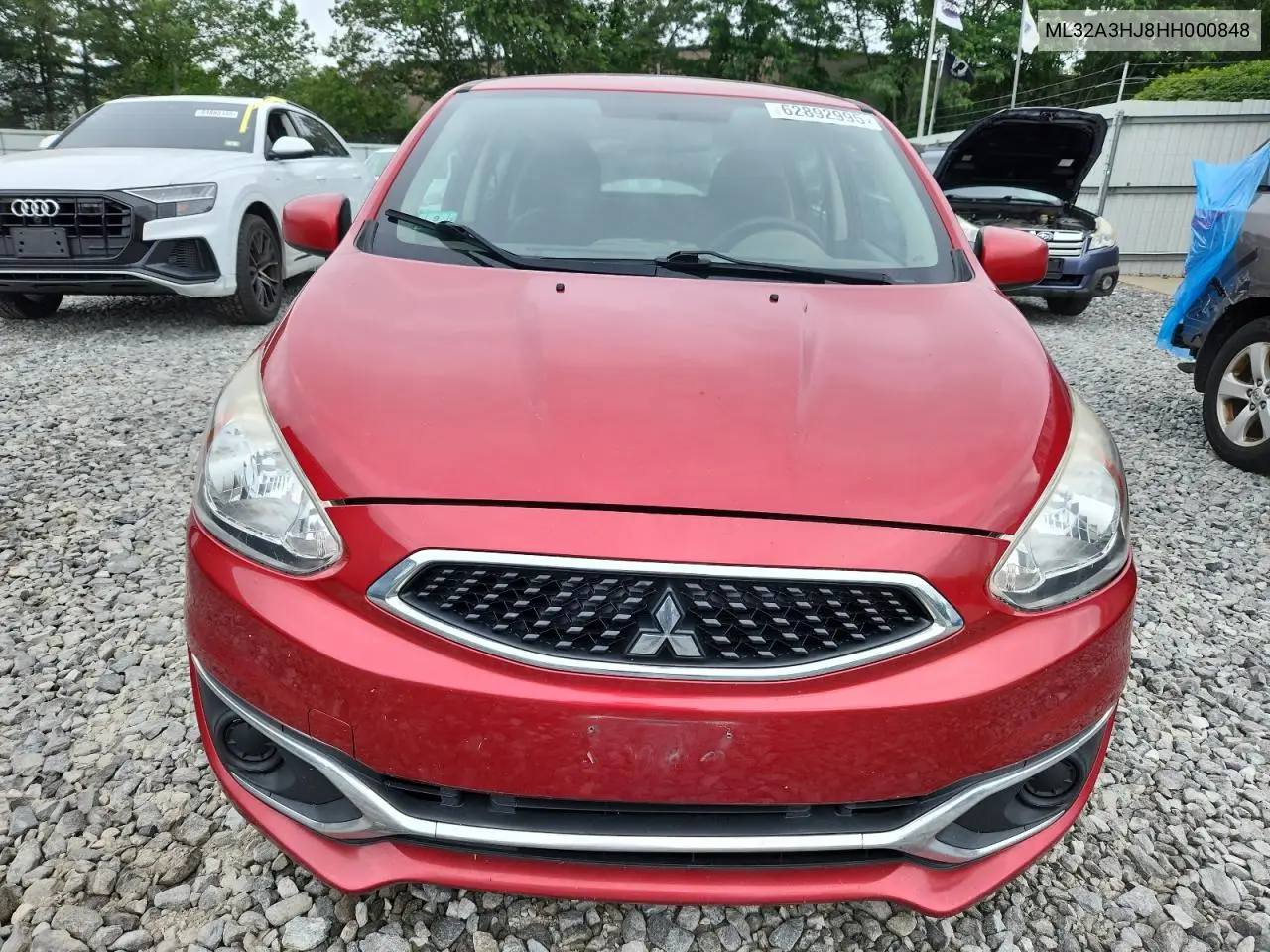 2017 Mitsubishi Mirage Es VIN: ML32A3HJ8HH000848 Lot: 62892995