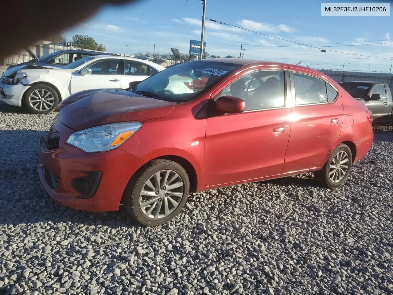 2018 Mitsubishi Mirage G4 Es VIN: ML32F3FJ2JHF10206 Lot: 46466285