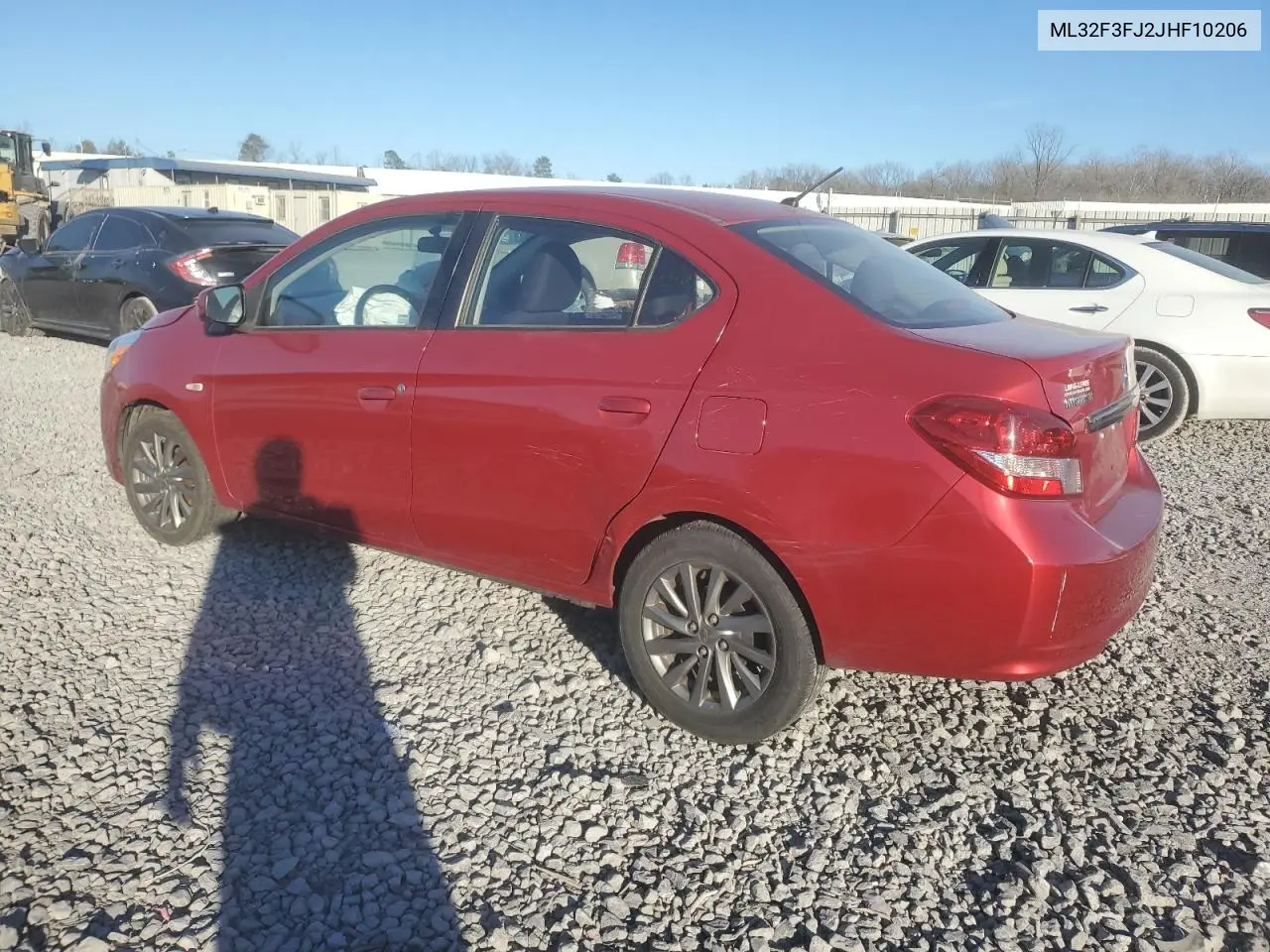 2018 Mitsubishi Mirage G4 Es VIN: ML32F3FJ2JHF10206 Lot: 46466285