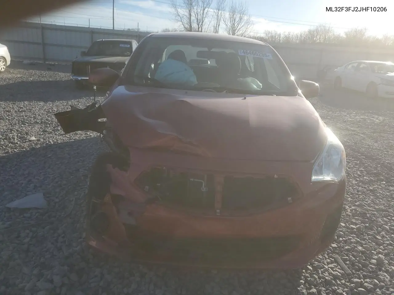 2018 Mitsubishi Mirage G4 Es VIN: ML32F3FJ2JHF10206 Lot: 46466285