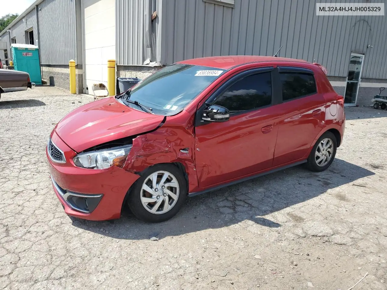 2018 Mitsubishi Mirage Se VIN: ML32A4HJ4JH005329 Lot: 46583765