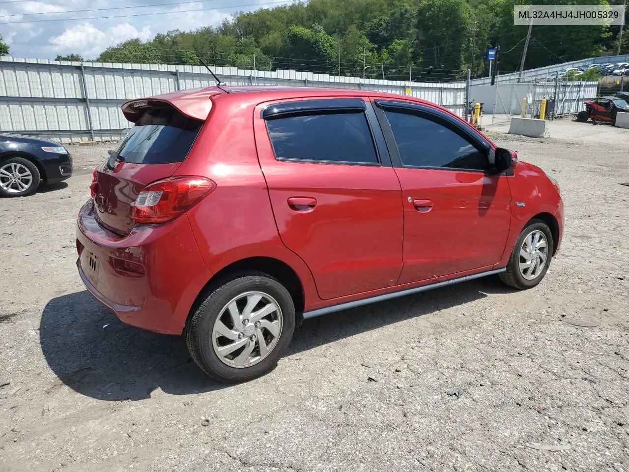 2018 Mitsubishi Mirage Se VIN: ML32A4HJ4JH005329 Lot: 46583765