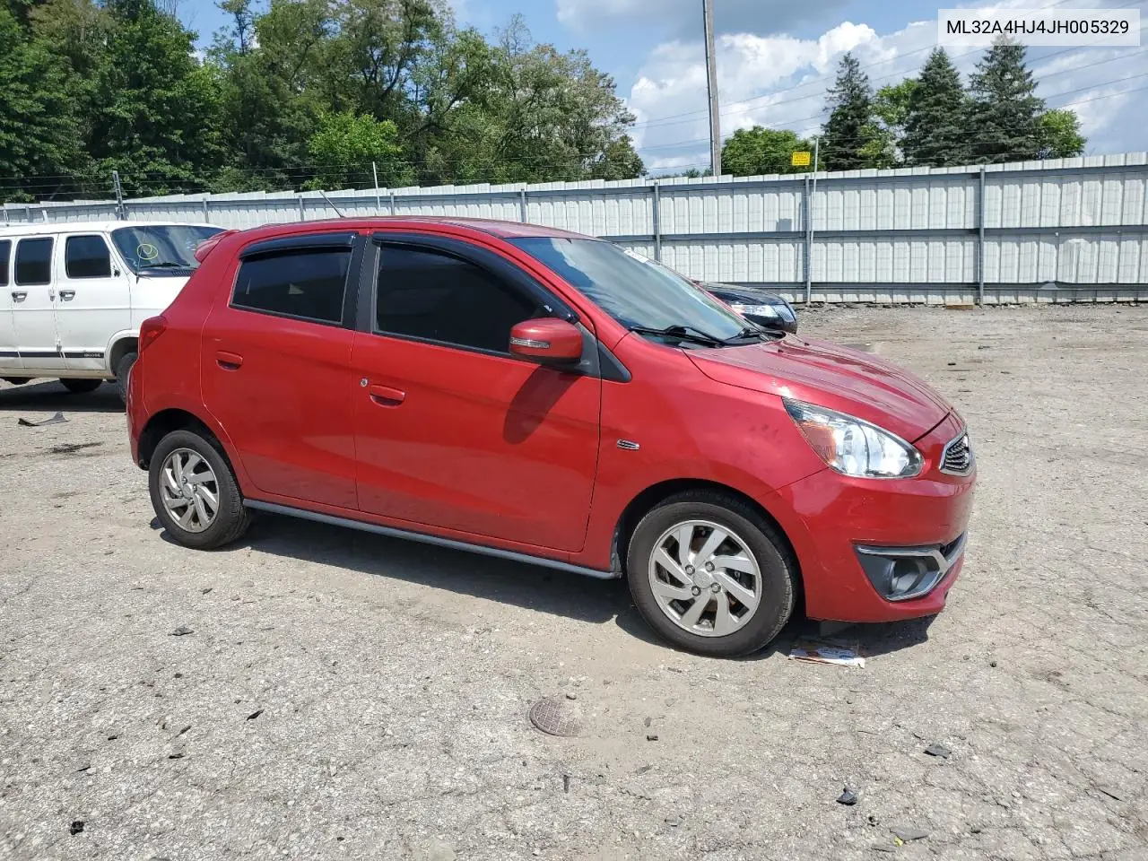 2018 Mitsubishi Mirage Se VIN: ML32A4HJ4JH005329 Lot: 46583765
