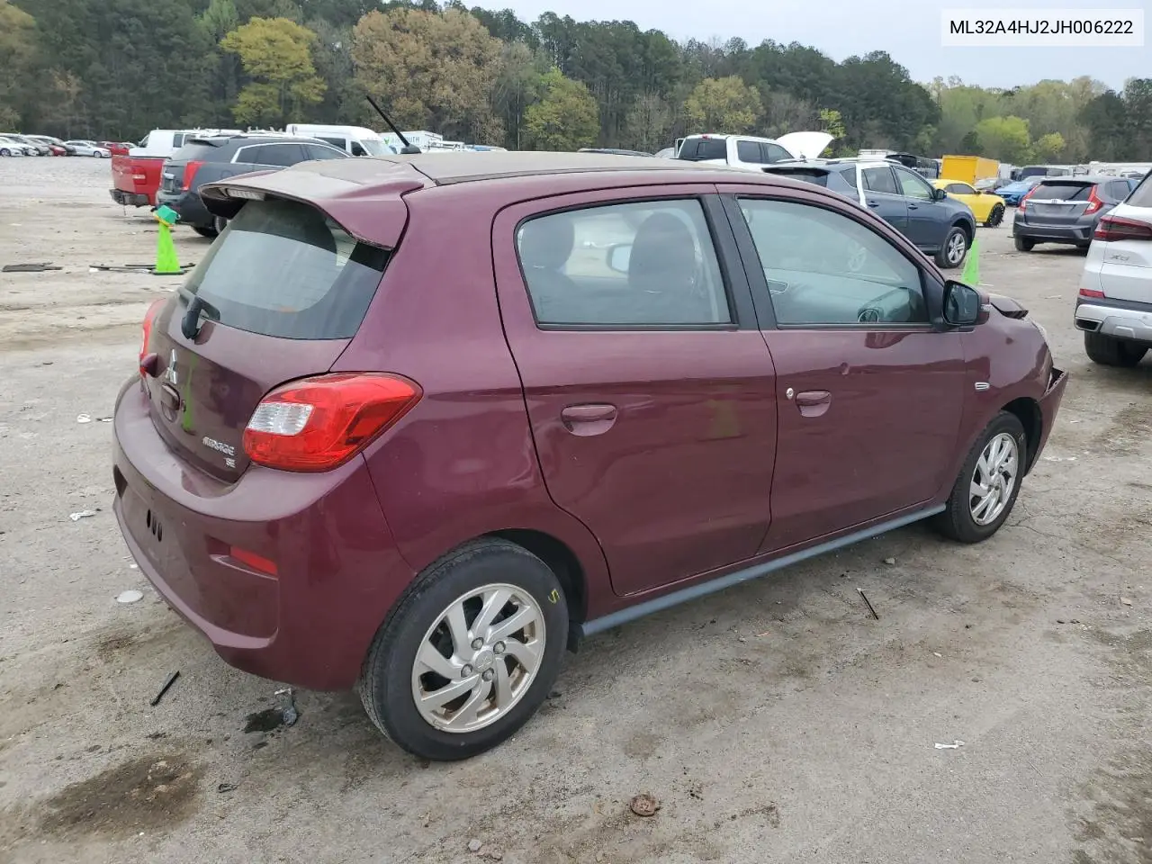 2018 Mitsubishi Mirage Se VIN: ML32A4HJ2JH006222 Lot: 50504845
