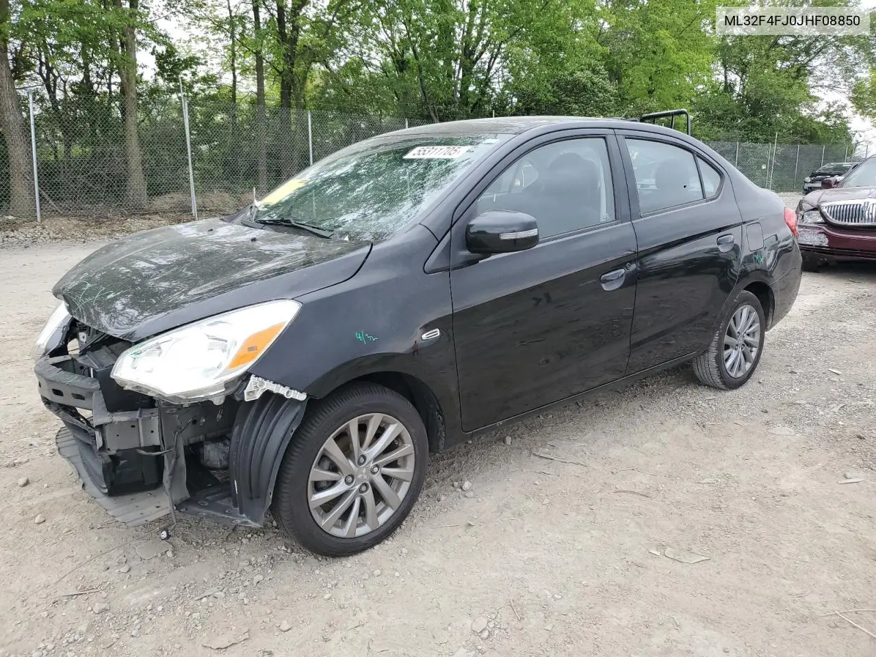 2018 Mitsubishi Mirage G4 Se VIN: ML32F4FJ0JHF08850 Lot: 55311705