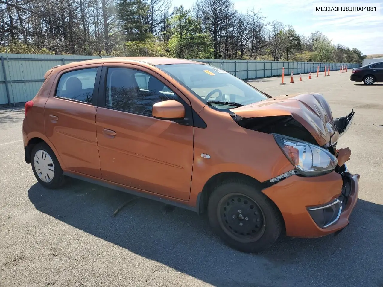 2018 Mitsubishi Mirage Es VIN: ML32A3HJ8JH004081 Lot: 55670445