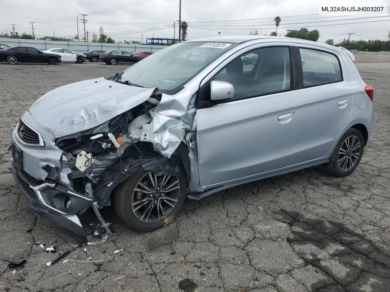 2018 Mitsubishi Mirage Gt VIN: ML32A5HJ5JH003207 Lot: 55703525