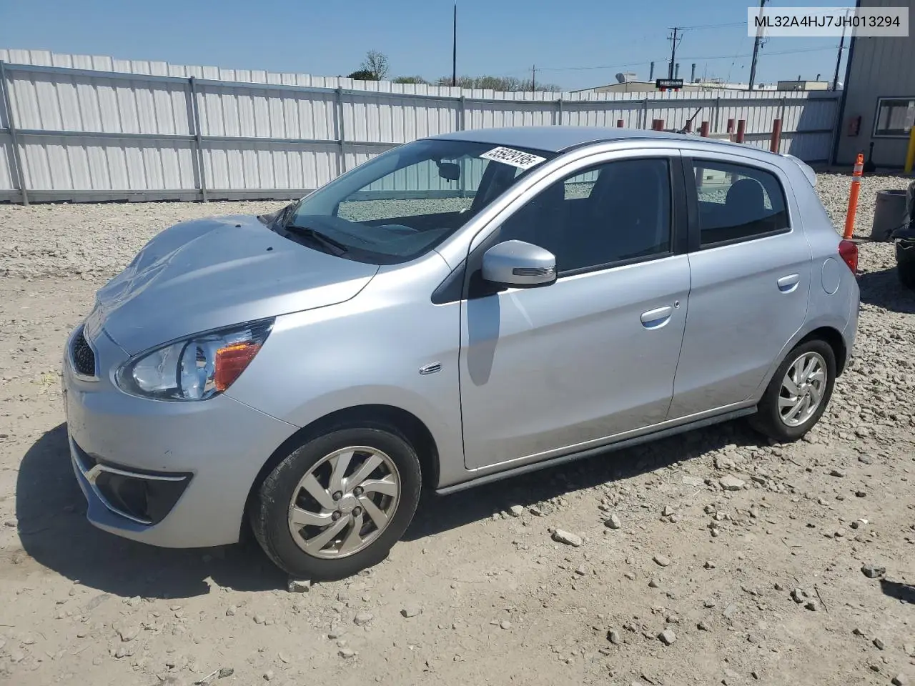 2018 Mitsubishi Mirage Se VIN: ML32A4HJ7JH013294 Lot: 55929195