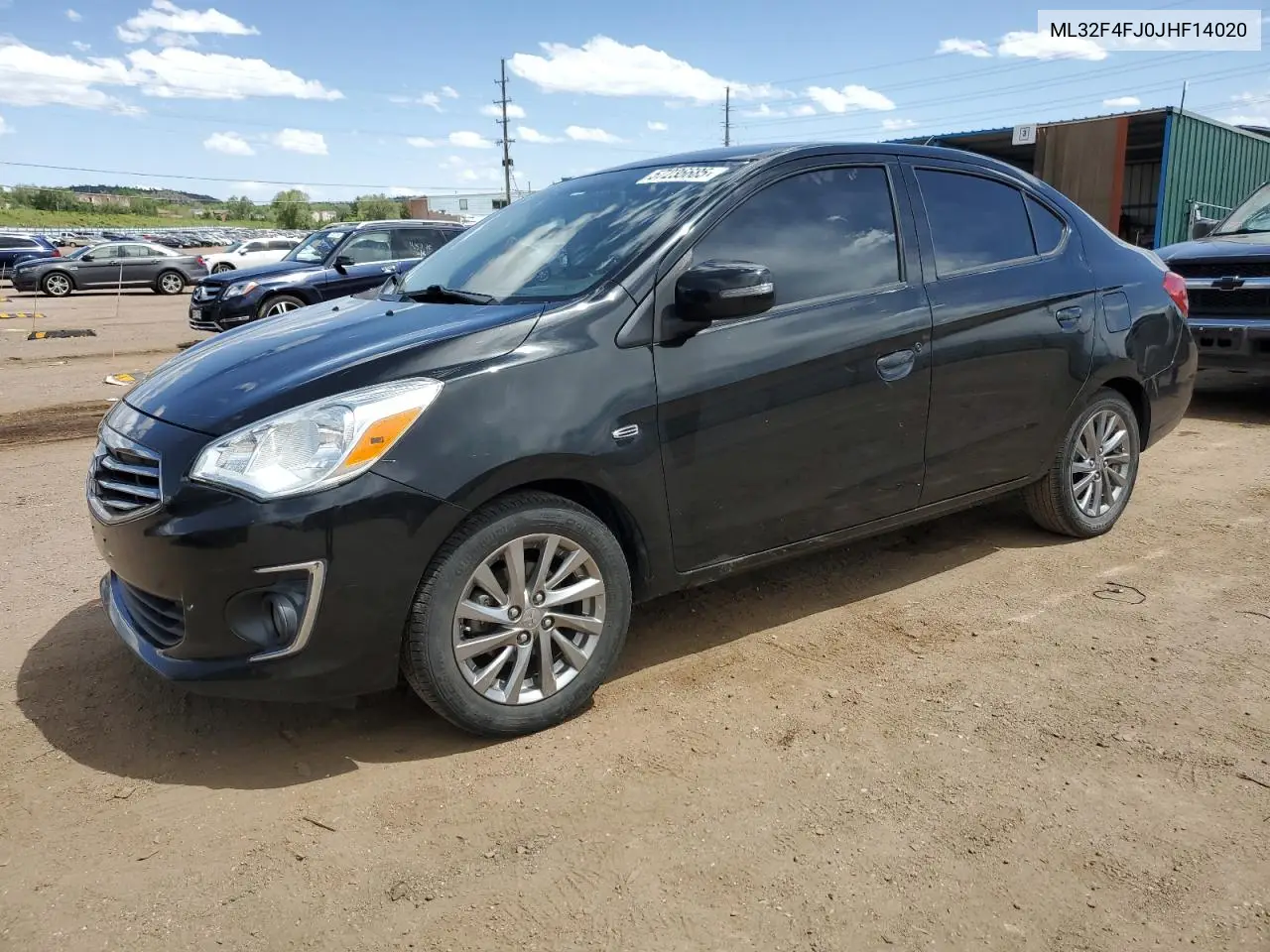 2018 Mitsubishi Mirage G4 Se VIN: ML32F4FJ0JHF14020 Lot: 57236685