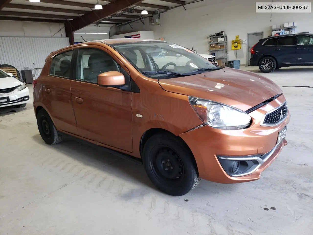 2018 Mitsubishi Mirage Es VIN: ML32A3HJ4JH000237 Lot: 61841835