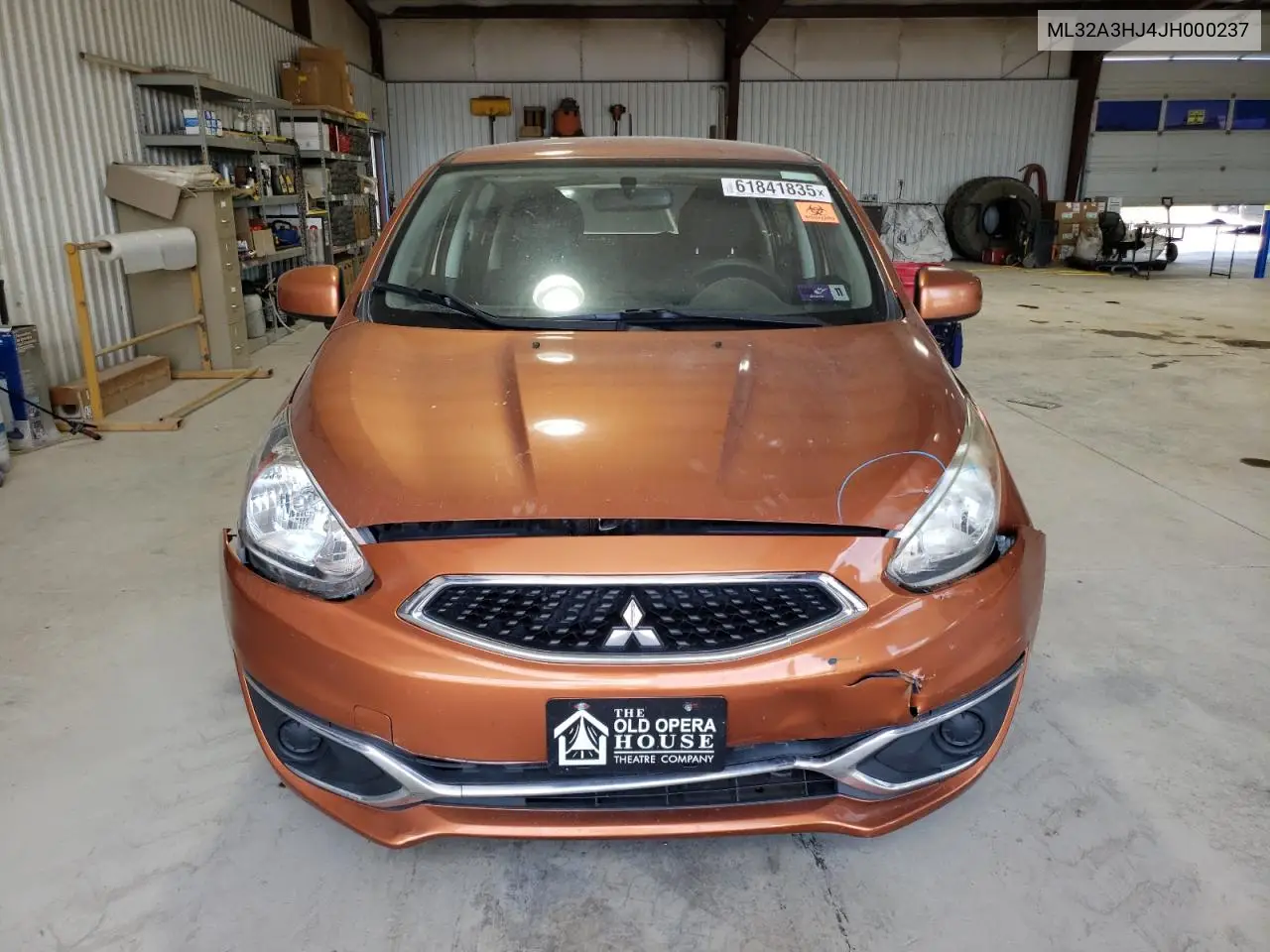 2018 Mitsubishi Mirage Es VIN: ML32A3HJ4JH000237 Lot: 61841835