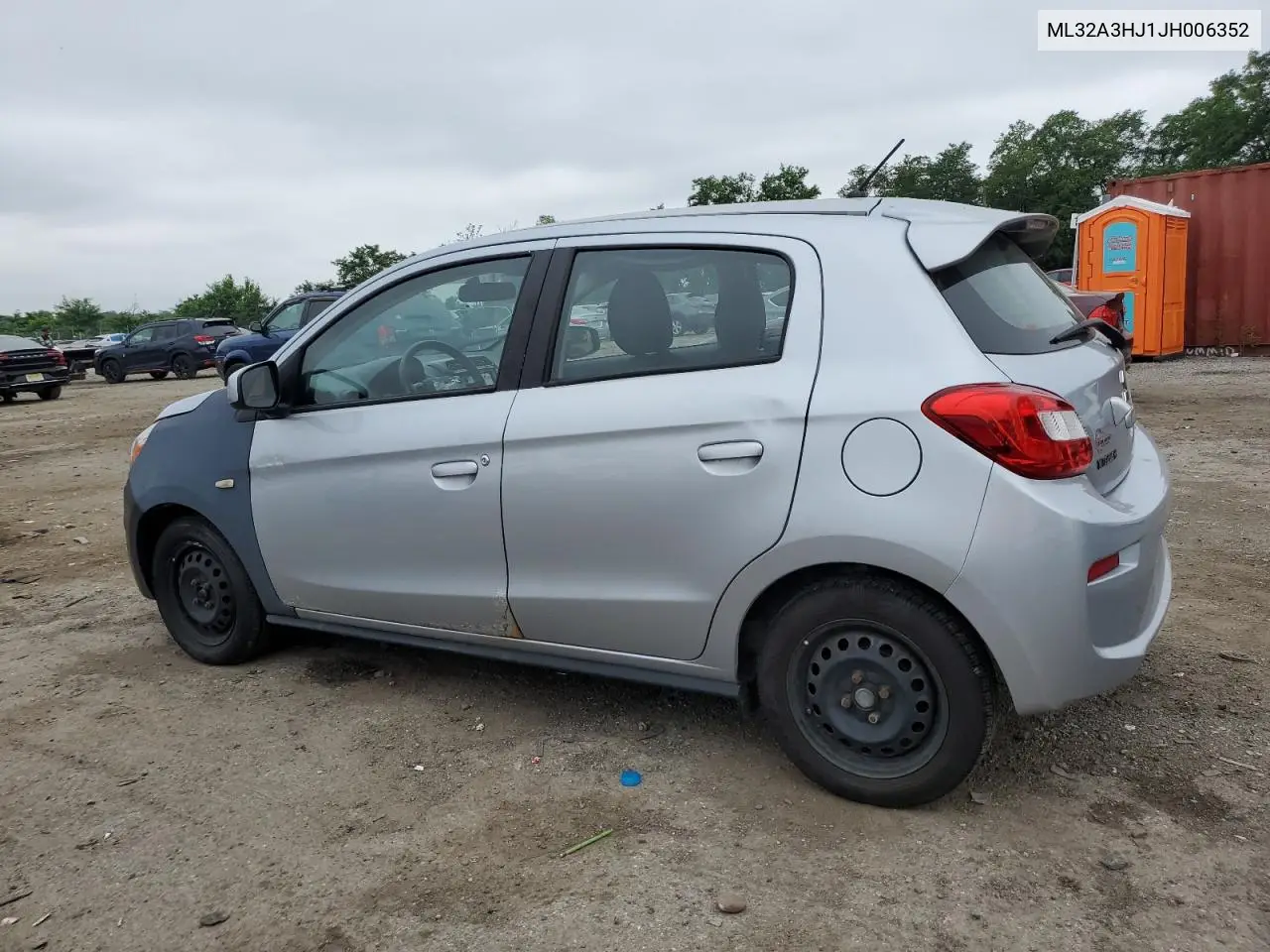 2018 Mitsubishi Mirage Es VIN: ML32A3HJ1JH006352 Lot: 62330335