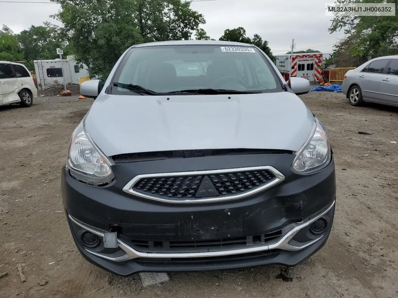 2018 Mitsubishi Mirage Es VIN: ML32A3HJ1JH006352 Lot: 62330335
