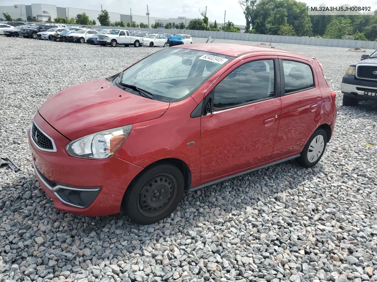 2018 Mitsubishi Mirage Es VIN: ML32A3HJ5JH008492 Lot: 62402945