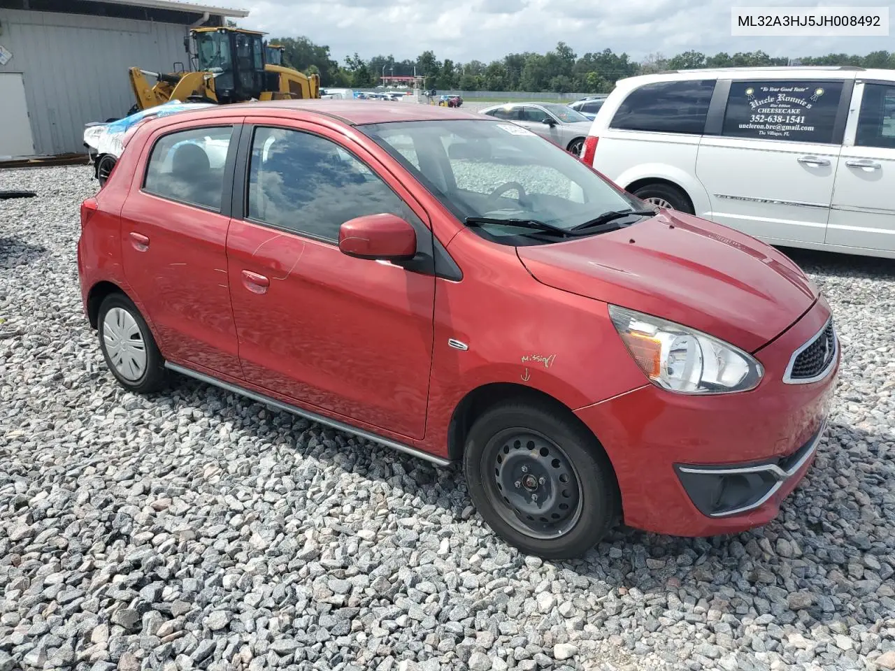 2018 Mitsubishi Mirage Es VIN: ML32A3HJ5JH008492 Lot: 62402945