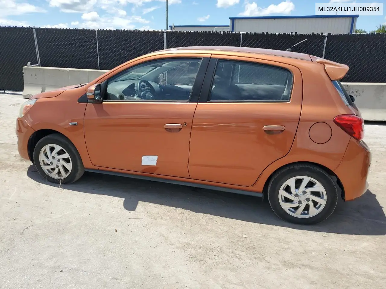 2018 Mitsubishi Mirage Se VIN: ML32A4HJ1JH009354 Lot: 62480235