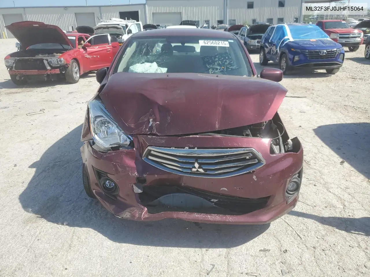 2018 Mitsubishi Mirage G4 Es VIN: ML32F3FJ0JHF15064 Lot: 62560215