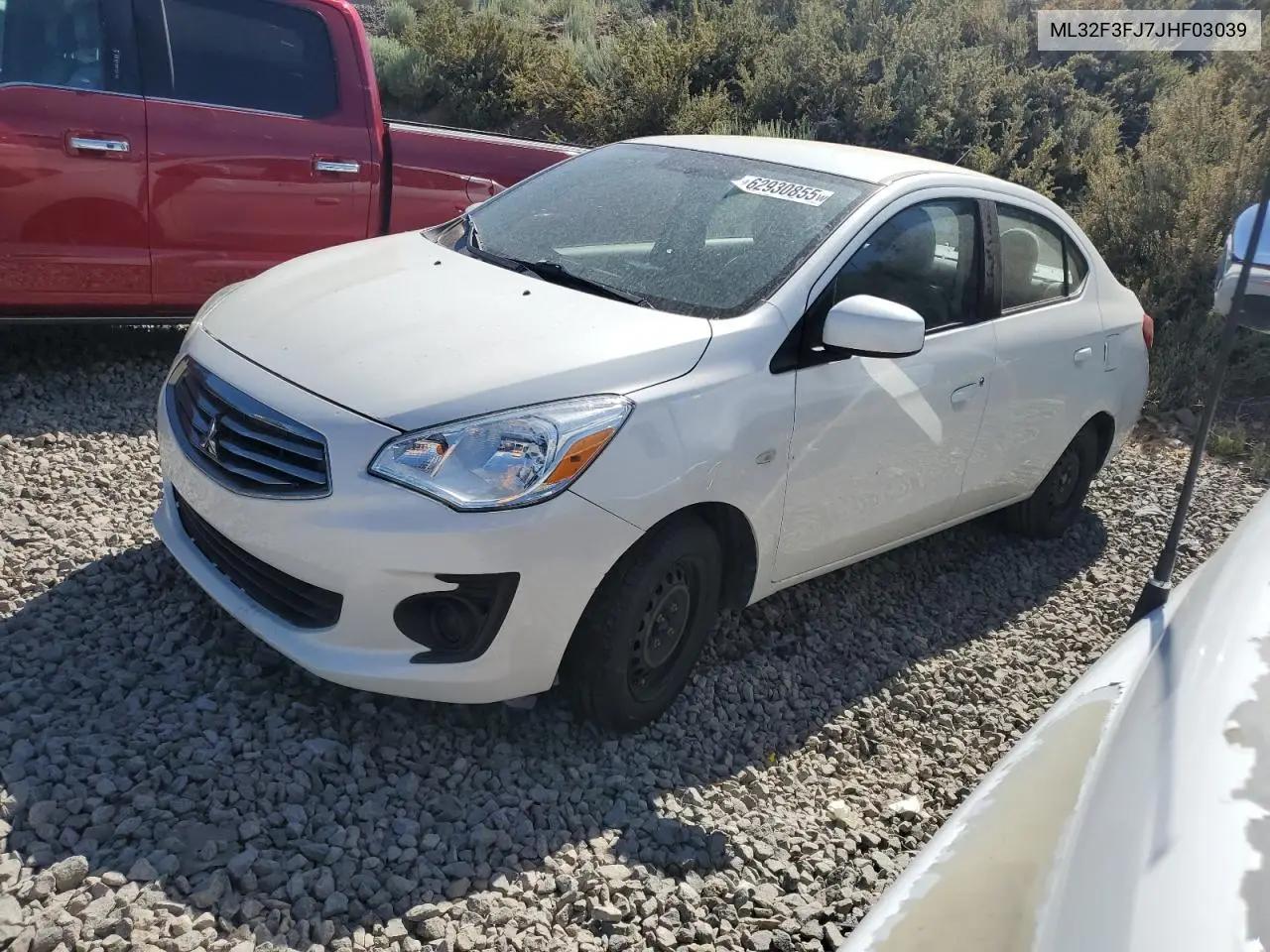 2018 Mitsubishi Mirage G4 Es VIN: ML32F3FJ7JHF03039 Lot: 62930855