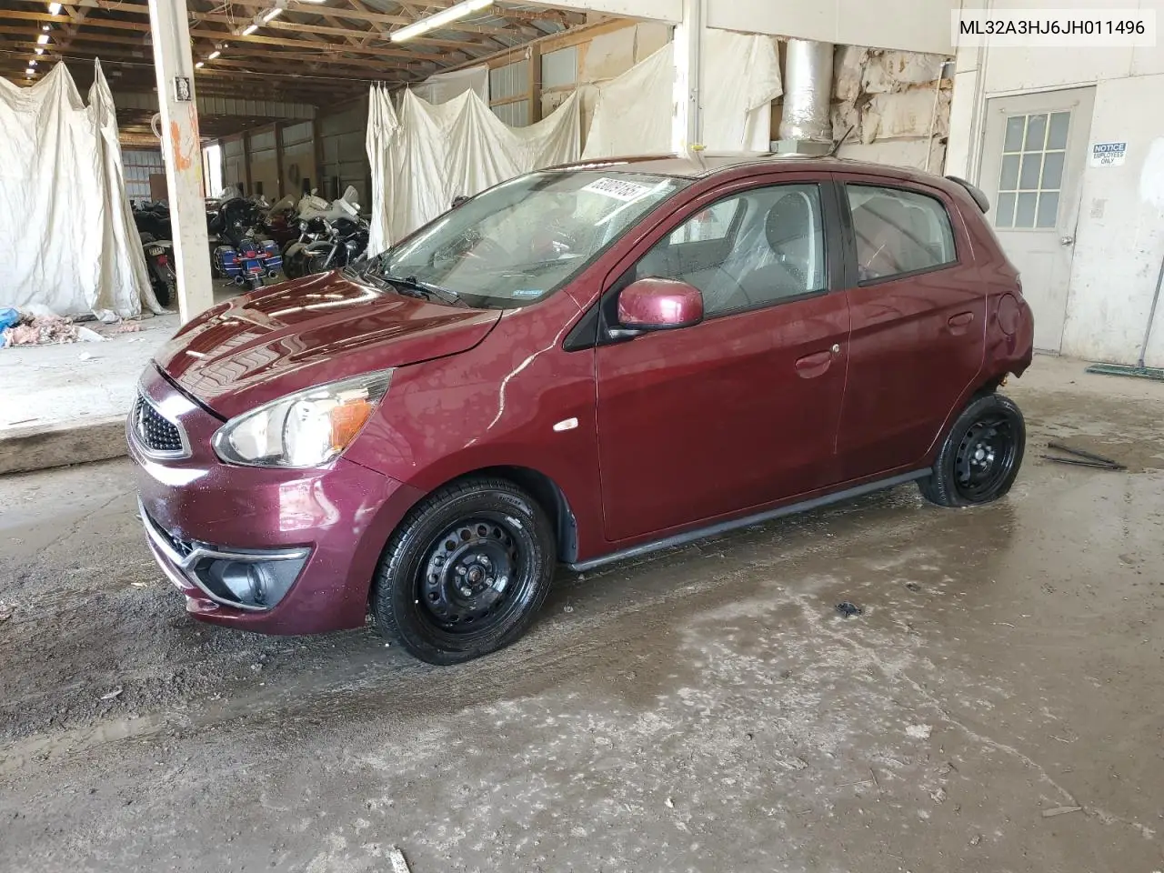 2018 Mitsubishi Mirage Es VIN: ML32A3HJ6JH011496 Lot: 63009185