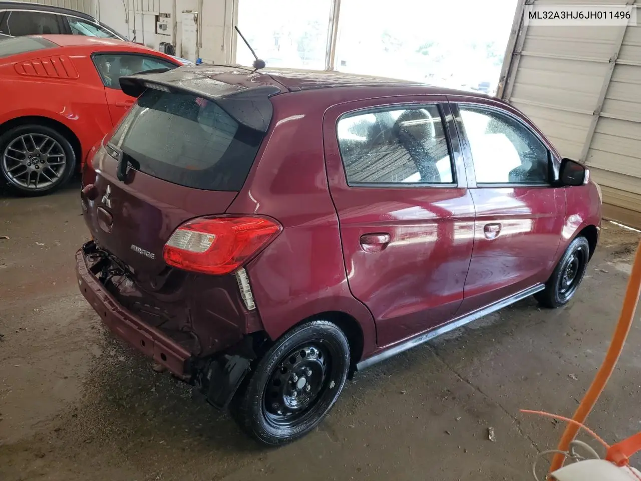 2018 Mitsubishi Mirage Es VIN: ML32A3HJ6JH011496 Lot: 63009185