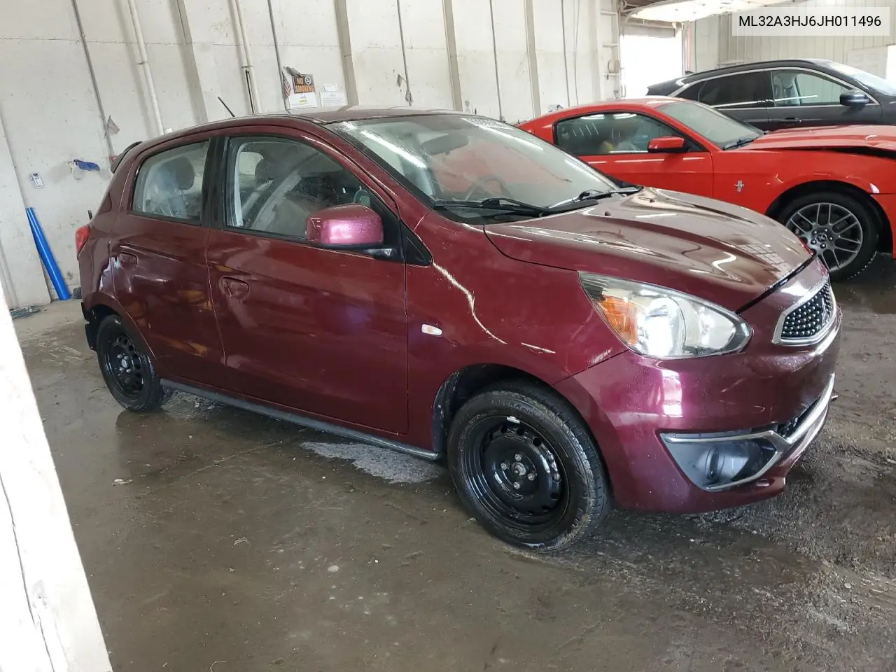 2018 Mitsubishi Mirage Es VIN: ML32A3HJ6JH011496 Lot: 63009185