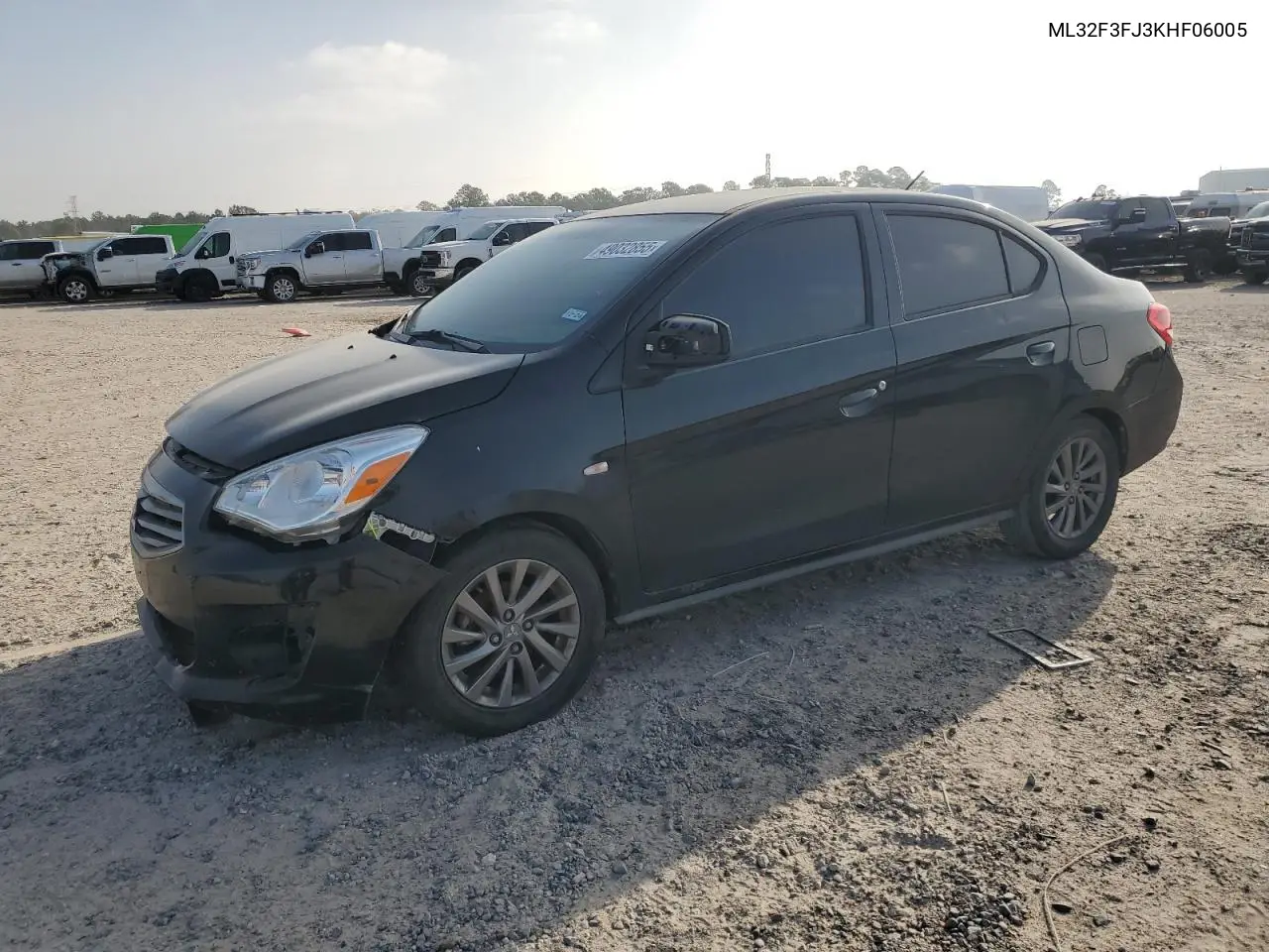2019 Mitsubishi Mirage G4 Es VIN: ML32F3FJ3KHF06005 Lot: 49032855