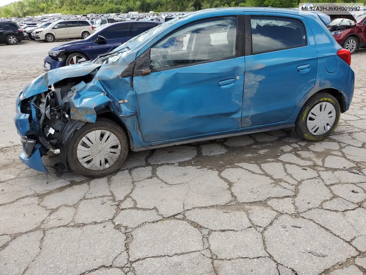 2019 Mitsubishi Mirage Es VIN: ML32A3HJ6KH009992 Lot: 55394765