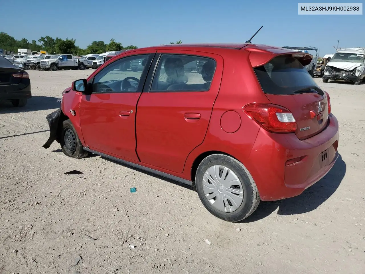 2019 Mitsubishi Mirage Es VIN: ML32A3HJ9KH002938 Lot: 56555945