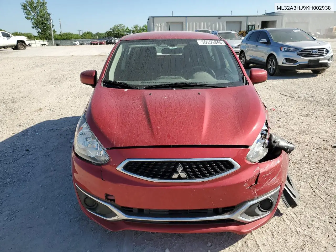 2019 Mitsubishi Mirage Es VIN: ML32A3HJ9KH002938 Lot: 56555945