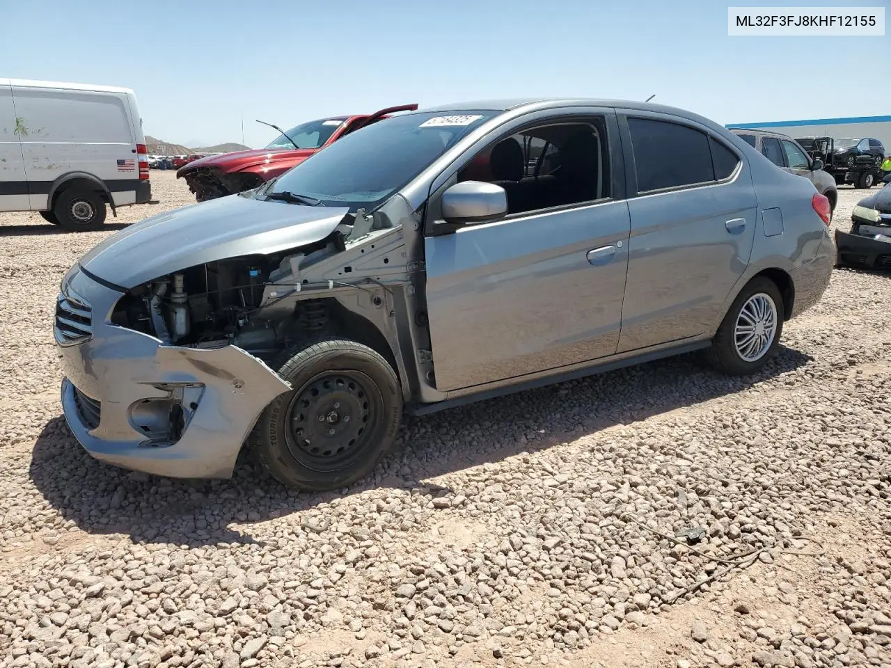 2019 Mitsubishi Mirage G4 Es VIN: ML32F3FJ8KHF12155 Lot: 56764025