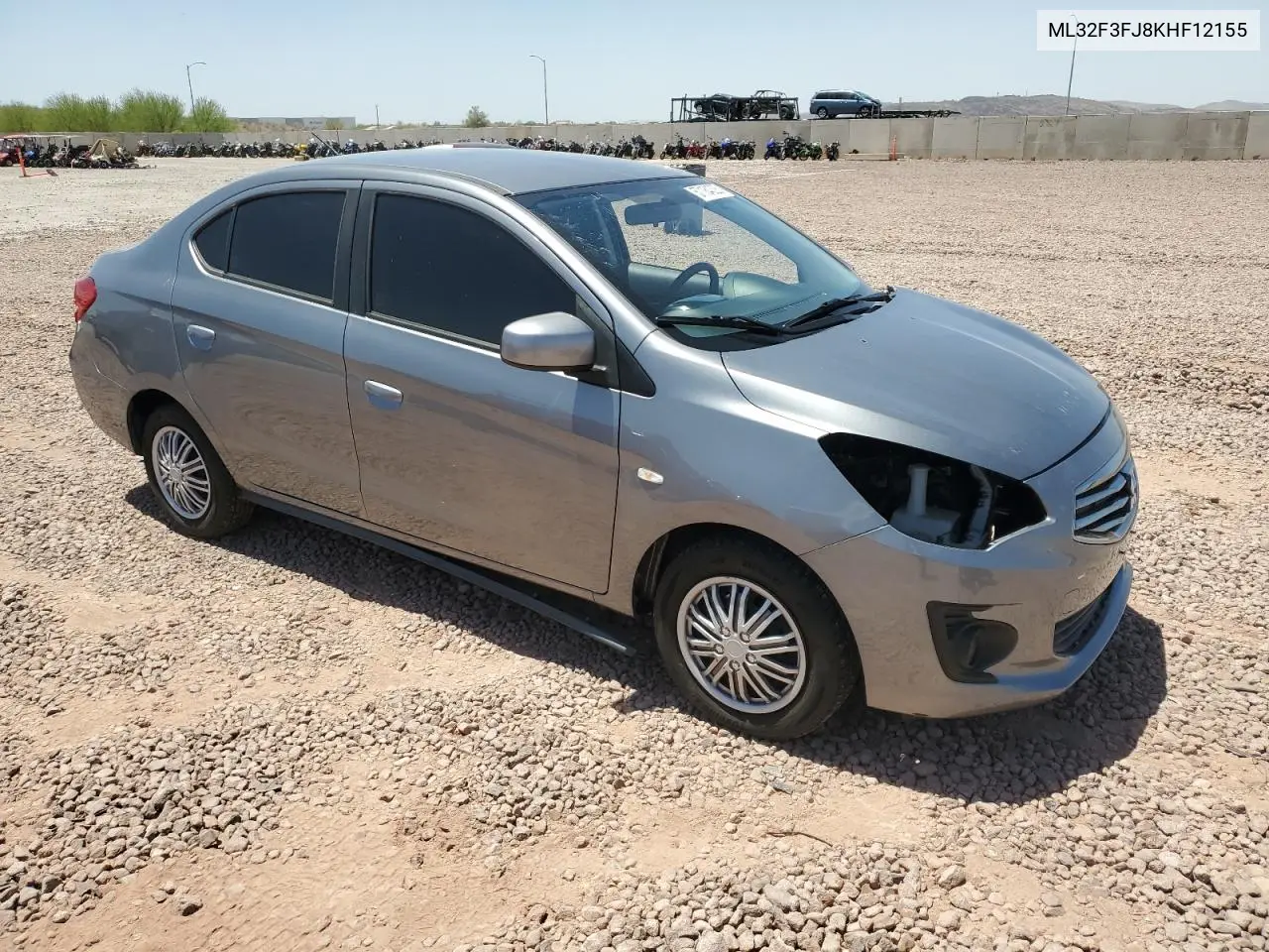 2019 Mitsubishi Mirage G4 Es VIN: ML32F3FJ8KHF12155 Lot: 56764025